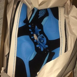 Baby Blue Nike High Top Dunks